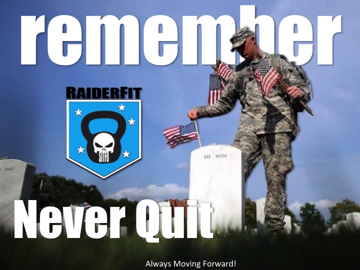 Remember: Never Quit